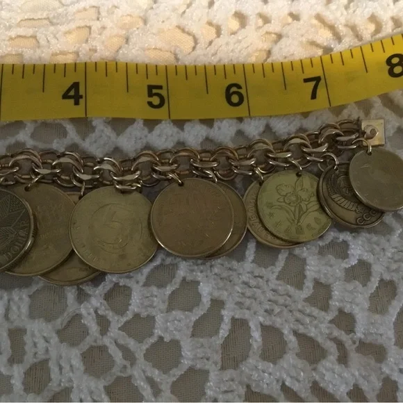 🌹Host Pick- Gold 15 Coin Heavy Charm Bracelet/ ELCO 1/20,12 K Gold Filled - Picture 6 of 16